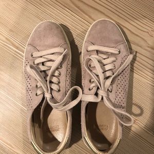 Rose suede sneakers size 7